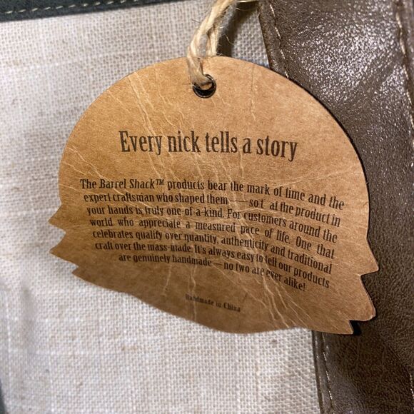 new The Barrel Shack Handcrafted “The Adrianna” Bag Tote Backpack Boho Linen - Picture 10 of 10